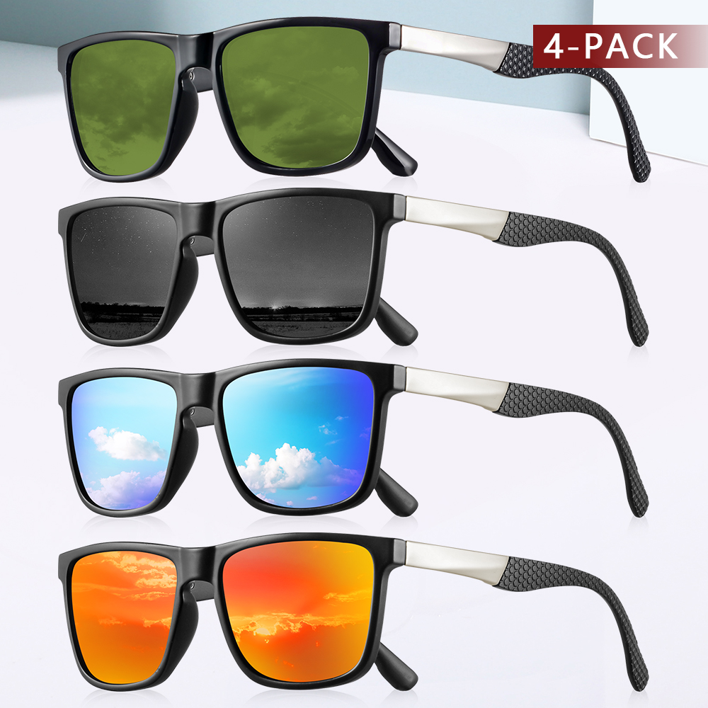 CRIXALIS 4Pcs Polarized Sungla - Fishing Sunglasses Polarized recension och pris