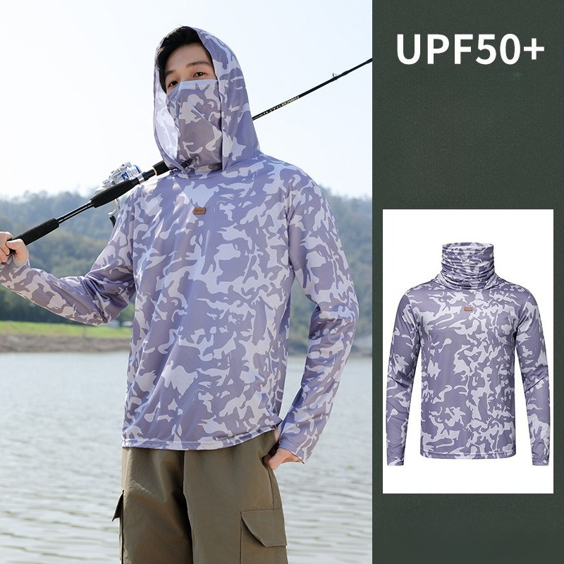 Fishing Shirt Hooded Men Sunsc - Fishing Mask Sun Protection recension och pris